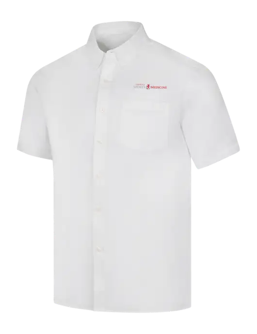 Short Sleeve White Superpro React Twill Shirt w/Espanola Logo