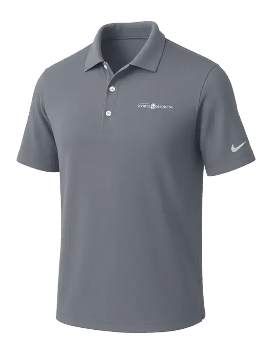 NIKE Medium Grey Dri-Fit Micro Pique Polo w/Espanola Logo