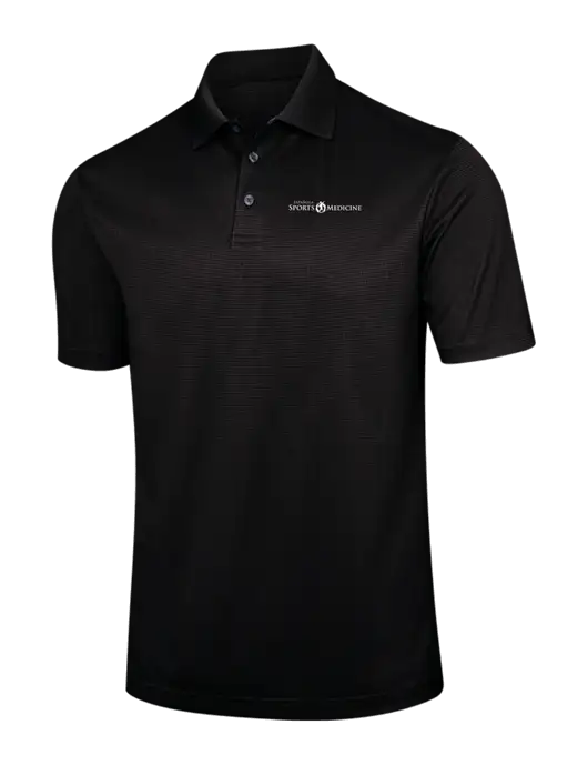 Black Performance Fine Jacquard Polo w/Espanola Logo