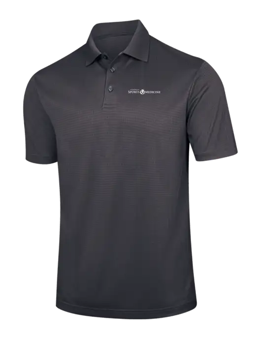Dark Grey Performance Fine Jacquard Polo w/Espanola Logo