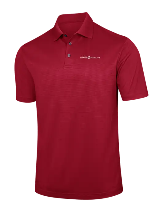 Red Performance Fine Jacquard Polo w/Espanola Logo
