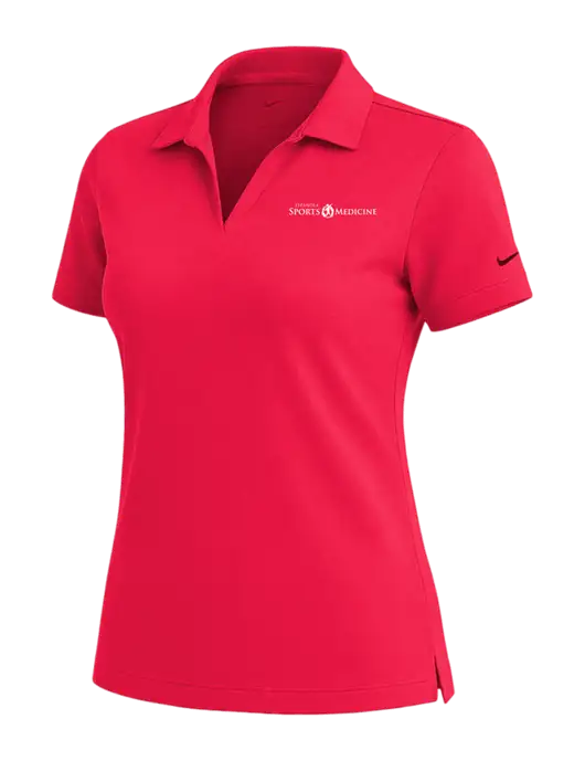NIKE Red Womens Dri-Fit Micro Pique Polo w/Espanola Logo