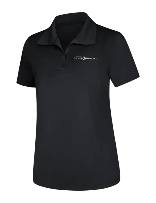 Womens Black Micropique Sport-Wick Polo w/Espanola Logo