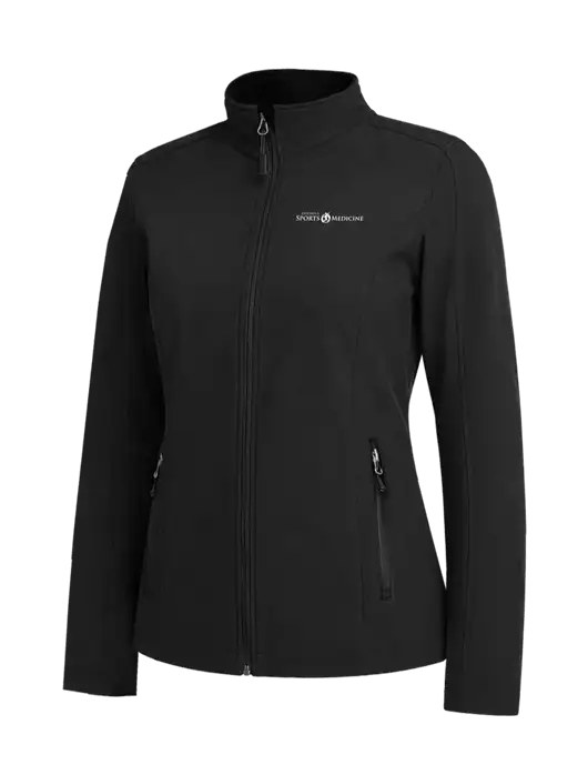 Black Womens Core Soft Shell Jacket w/Espanola Logo