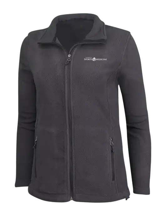Womens Fleece Dark Grey Jacket w/Espanola Logo