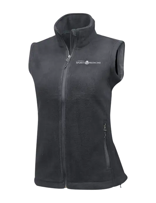 Medium Grey Womens Fleece Vest w/Espanola Logo