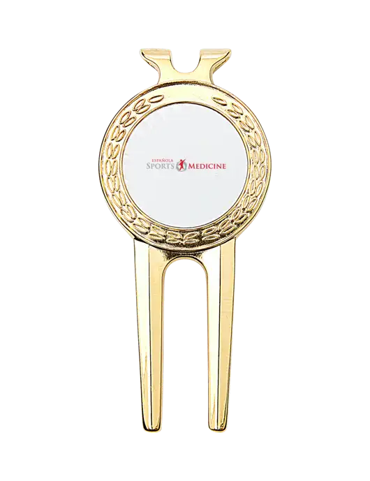 Gold Divot Tool, 1.5 x 3 w/Espanola Logo