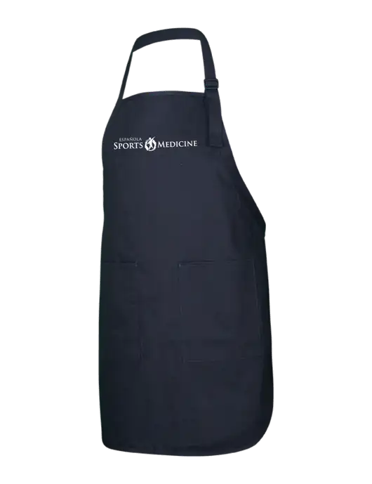 Full-Length Black Apron With Pockets w/Espanola Logo