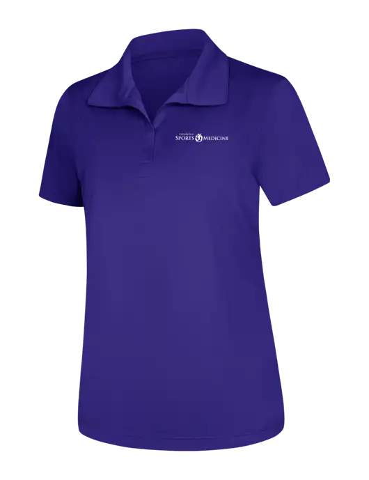Womens Purple Micropique Sport-Wick Polo w/Espanola Logo