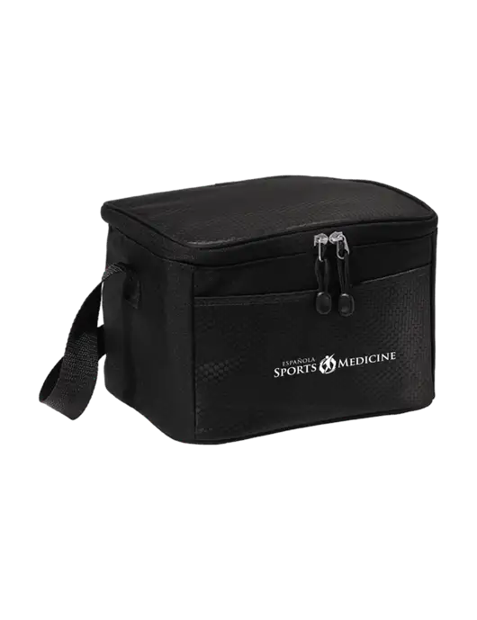 6 Can Black/Black Cube Cooler w/Espanola Logo