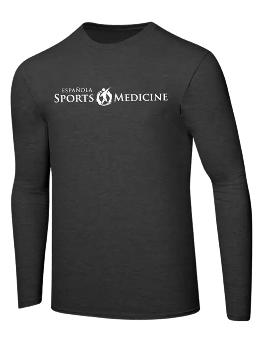 Ring Spun Dark Heather Grey 4.5 oz Long Sleeve T-Shirt w/Espanola Logo