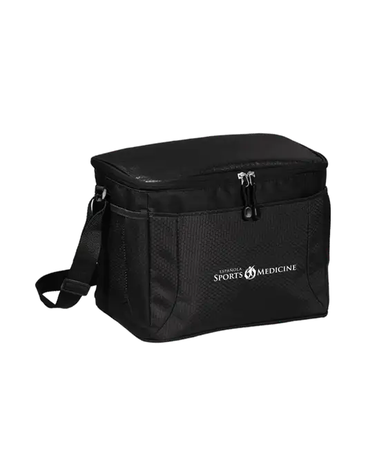 12 Can Black/Black Cube Cooler  w/Espanola Logo