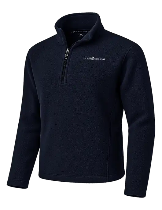 Navy Fleece 1/4-Zip Pullover w/Espanola Logo