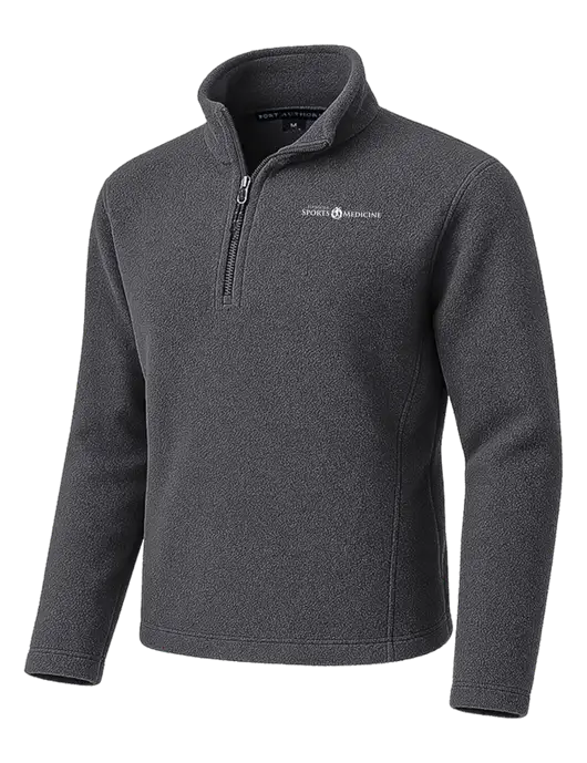 Dark Grey Fleece 1/4-Zip Pullover w/Espanola Logo