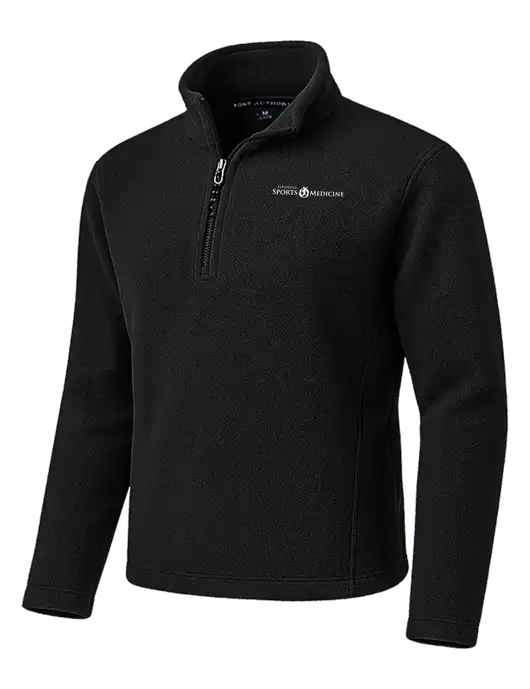 Black Fleece 1/4-Zip Pullover w/Espanola Logo