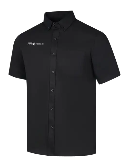 Short Sleeve Deep Black Superpro React Twill Shirt w/Espanola Logo