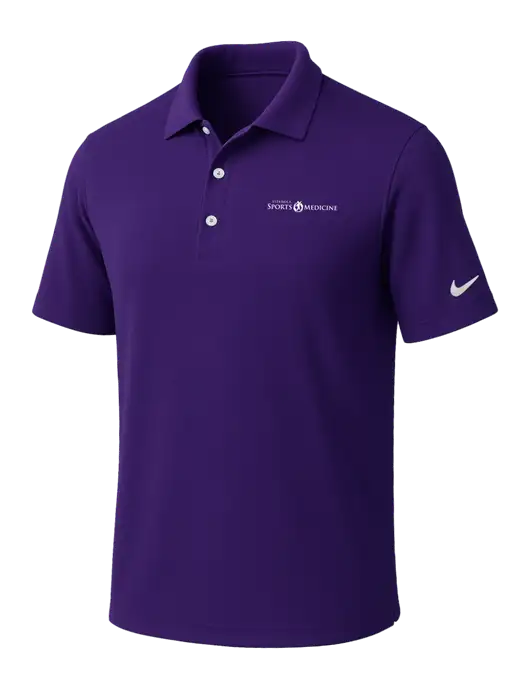 NIKE Purple Dri-Fit Micro Pique Polo w/Espanola Logo