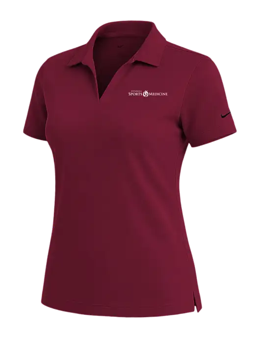 NIKE Cardinal Womens Dri-Fit Micro Pique Polo w/Espanola Logo