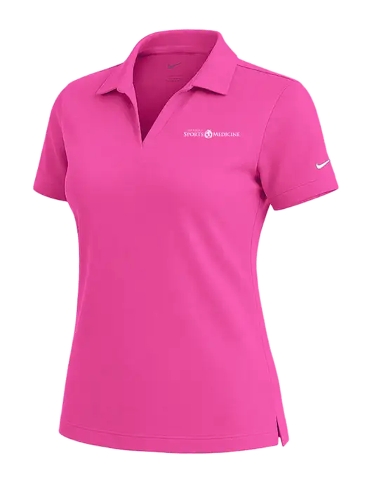 NIKE Fuchsia Womens Dri-Fit Micro Pique Polo w/Espanola Logo