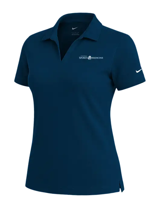 NIKE Navy Womens Dri-Fit Micro Pique Polo w/Espanola Logo