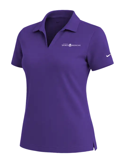 NIKE Purple Womens Dri-Fit Micro Pique Polo w/Espanola Logo