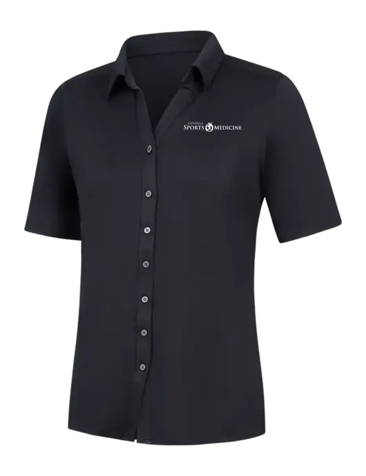 Womens Black City Stretch Top w/Espanola Logo