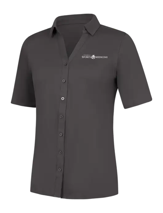 Womens Dark Grey City Stretch Top w/Espanola Logo
