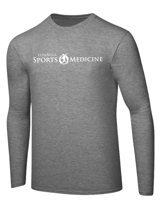 Ring Spun Light Heather Grey 4.5 oz Long Sleeve T-Shirt w/Espanola Logo