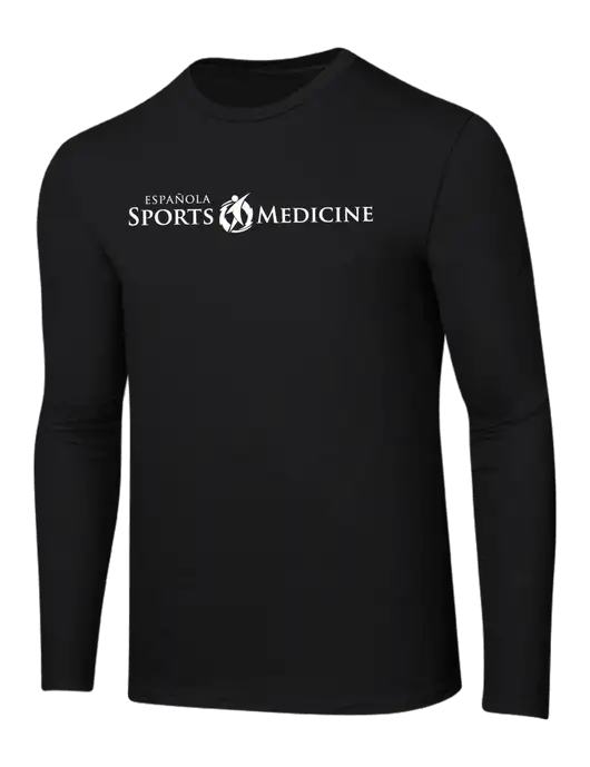 Ring Spun Jet Black 4.5 oz Long Sleeve T-Shirt w/Espanola Logo