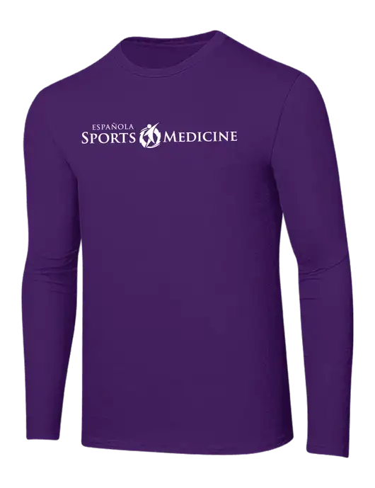 Ring Spun Purple 4.5 oz Long Sleeve T-Shirt w/Espanola Logo
