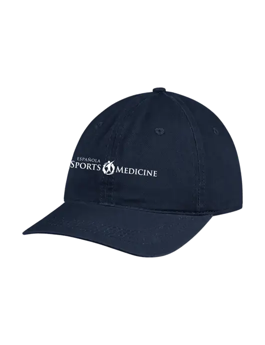 Garment Washed Unstructured Twill Navy Cap w/Espanola Logo