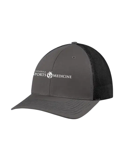Richardson Adjustable Snapback Original 112 Trucker Cap Dark Grey w/Black Mesh w/Espanola Logo