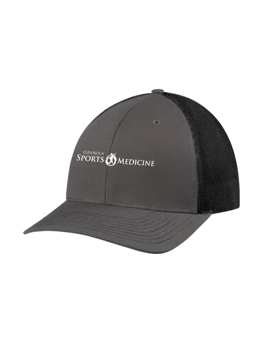 Richardson Adjustable Snapback Original 112 Trucker Cap Dark Grey w/Black Mesh w/Espanola Logo