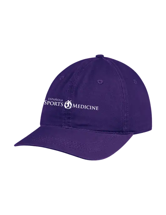 Garment Washed Unstructured Twill Purple Cap w/Espanola Logo