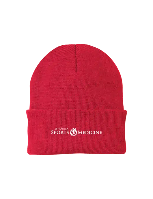 Red Knit Cap w/Espanola Logo