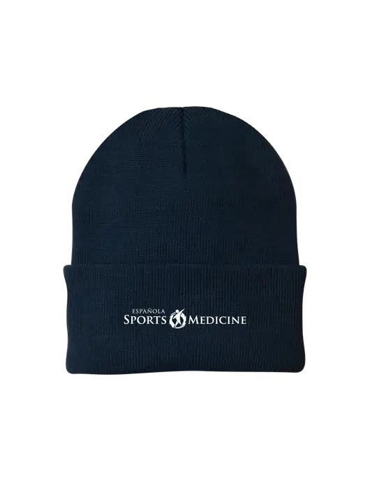 Navy Knit Cap w/Espanola Logo