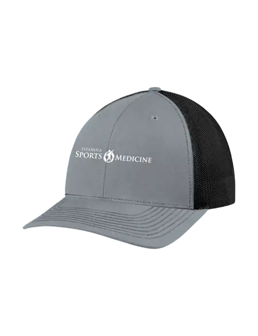 Richardson Adjustable Snapback Original 112 Trucker Cap Heather Grey w/Black Mesh w/Espanola Logo
