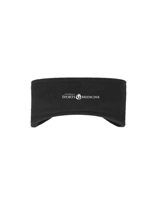 Black Stretch Fleece Headband w/Espanola Logo