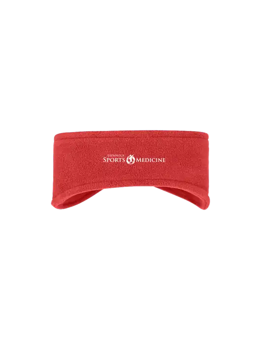 Red Stretch Fleece Headband w/Espanola Logo