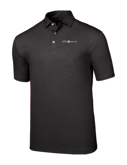 Callaway Birdseye Black Polo w/Espanola Logo
