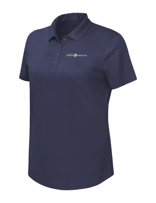 Callaway Womens Birdseye Navy Polo w/Espanola Logo
