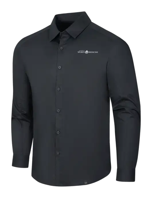 OGIO Black Commuter Woven Shirt w/Espanola Logo
