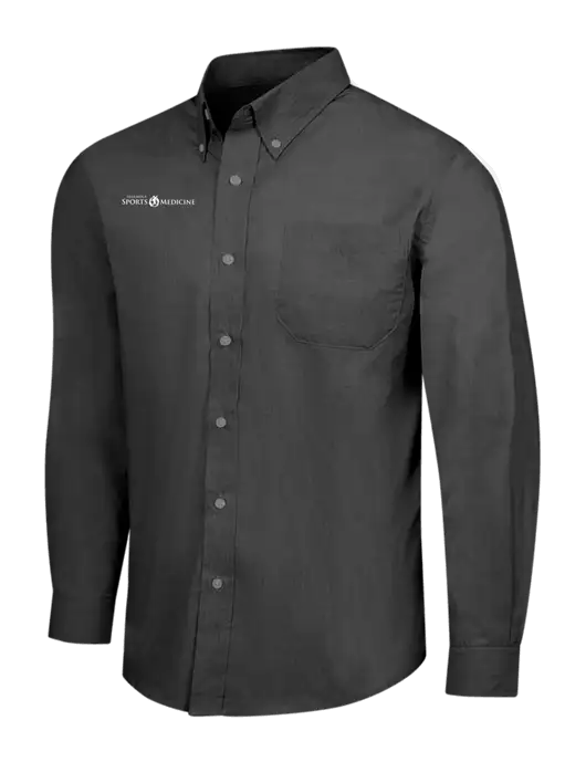Soft Black Crosshatch Easy Care Shirt w/Espanola Logo