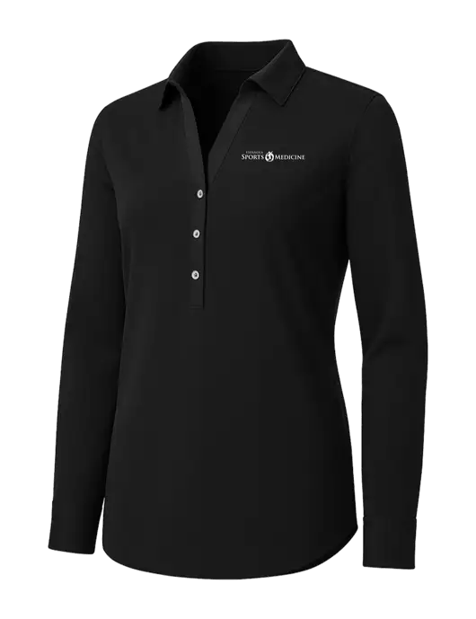 Womens Black City Stretch Shirt w/Espanola Logo