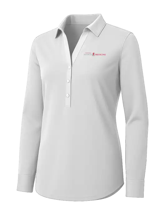 Womens White City Stretch Shirt w/Espanola Logo