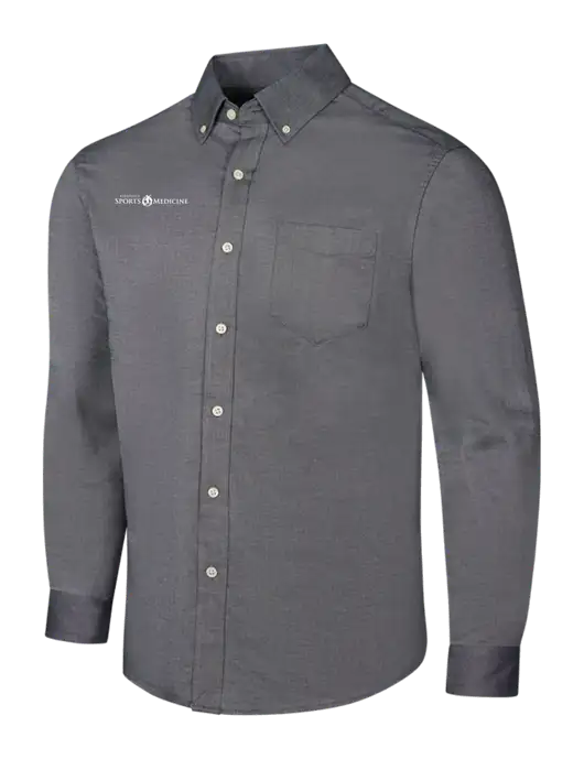 Dark Grey SuperPro Oxford Shirt w/Espanola Logo