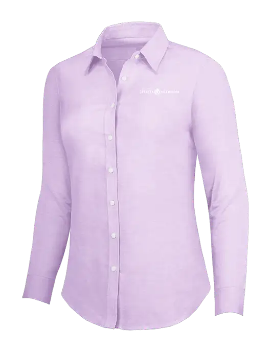 Soft Purple Womens SuperPro Oxford Shirt w/Espanola Logo