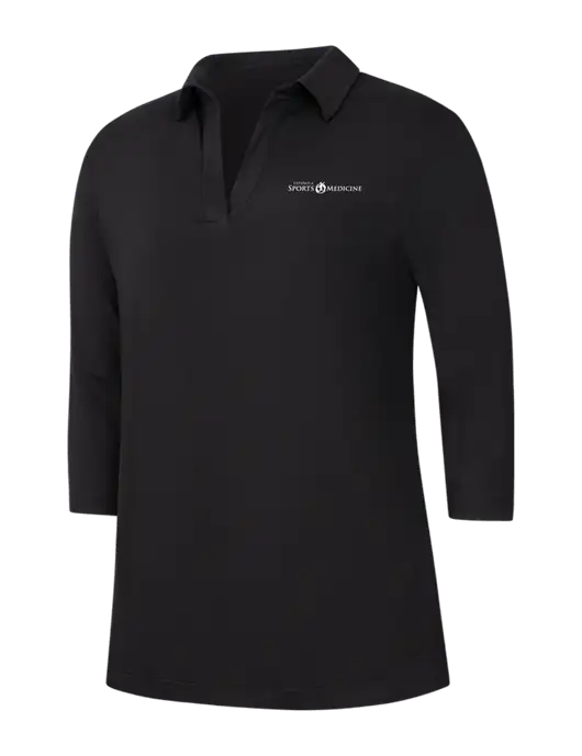 Womens Black Luxe Knit Tunic w/Espanola Logo