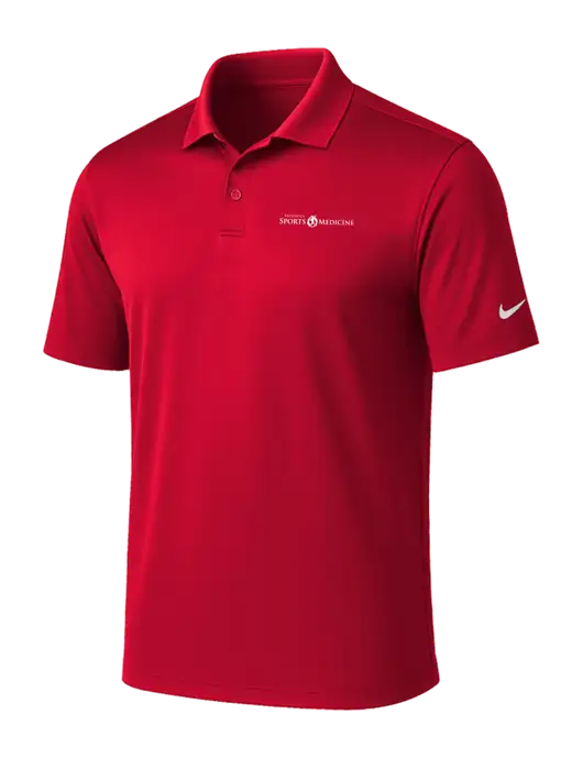 NIKE Red Victory Solid Polo w/Espanola Logo