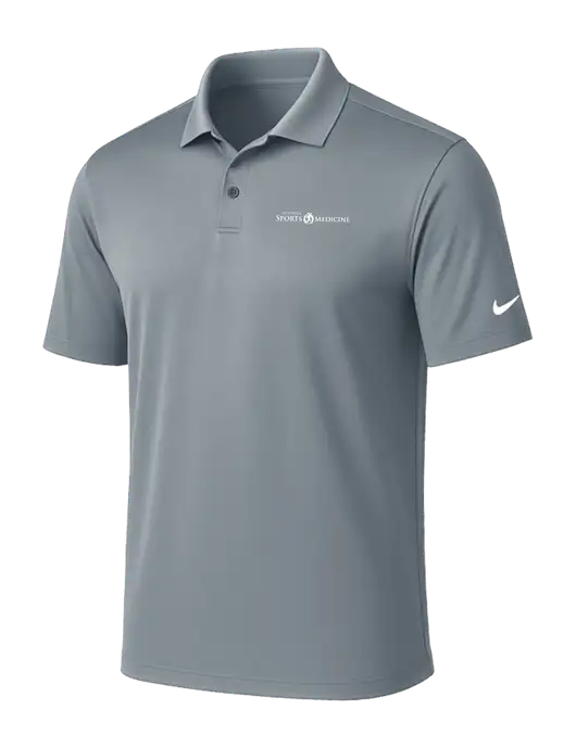 NIKE Medium Grey Victory Solid Polo w/Espanola Logo
